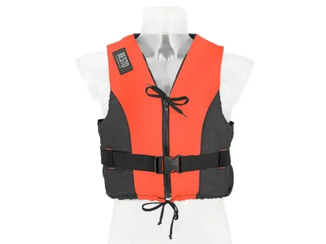 Laatste Versie Dinghy Zipper zwemvest oranje/zwart