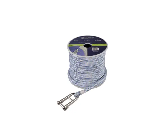 Vallijn met RVS valsluiting - wit/blauw Koop Vandaag