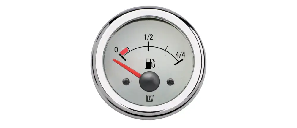 Direct Beschikbaar Brandstofmeter Vetus 12/24V wit