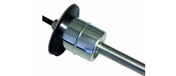 Op = Op Tankzender RVS 12/24V 200mm voor vuil of grijs water