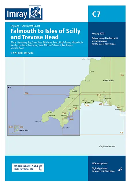 Imray C7 Falmouth to Isles Fabrieksprijs