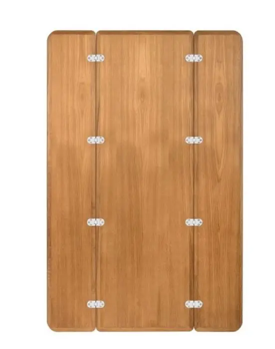 Tafelblad 70x60/30 cm Teak Fineer Superprijs