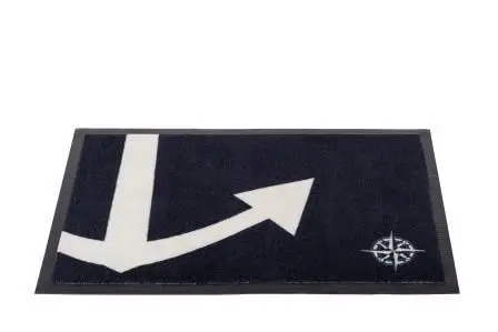 Welcome Deurmat Anchor Black 60x40 Express Levering