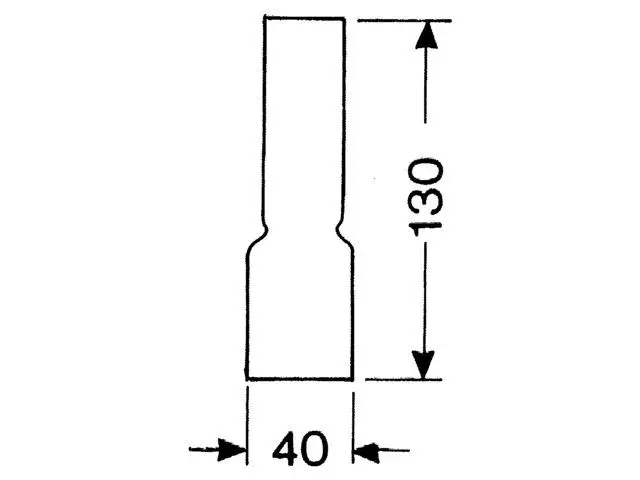 Lampenglas 10 ligne 130mm Populair