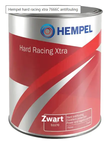 Hempel Hard Racing Xtra 7666C Black, Antifouling Zwart Speciale Aanbieding