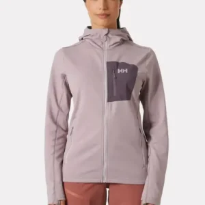 Helly Hansen Dames Fleecejack Versalite HoodedJacketPurpleClay 49556 Snelle Levering