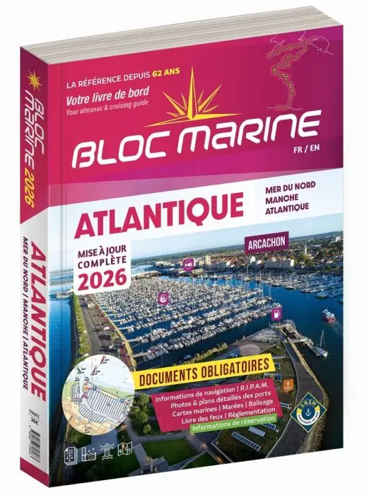Bloc Marine Atlantique 2026 Vaargids voor Noordzee, Kanaal en Atlantische kust Koop Online