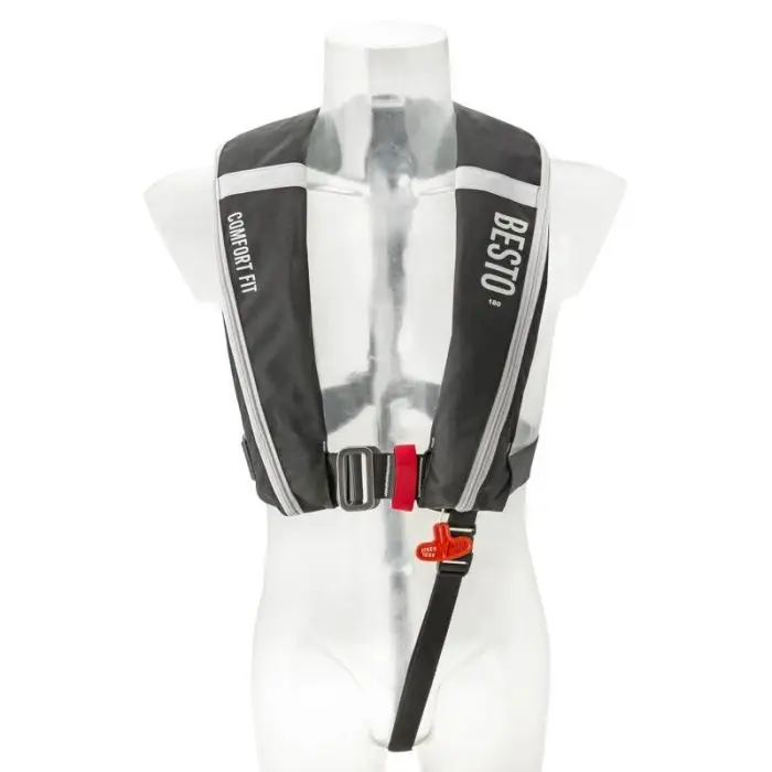 Voordeelprijs Besto Reddingsvest Comfort fit 180N mh zwart/grijs