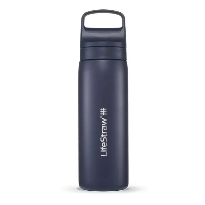 LifeStraw Go 2.0 stainles steel drinkfles met geïntrigeerd waterfilter 500 ml.Aegean Sea Blue Korting