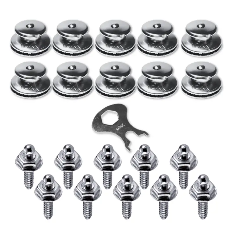 Hoge Kwaliteit Loxx® Set | Koper-Vernikkeld | Kop + Zelftapper | Inclusief gratis sleutel