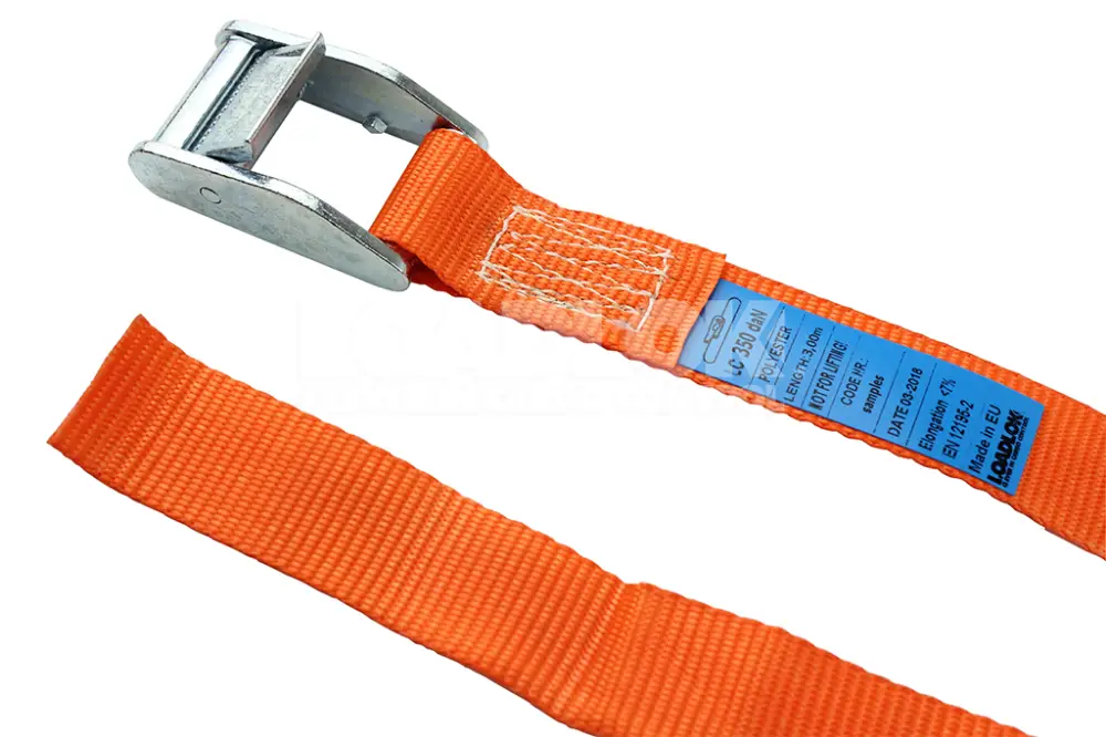 Spanband | met Klemgesp | Gegalvaniseerd | Oranje | 25 mm | 3 meter Korting