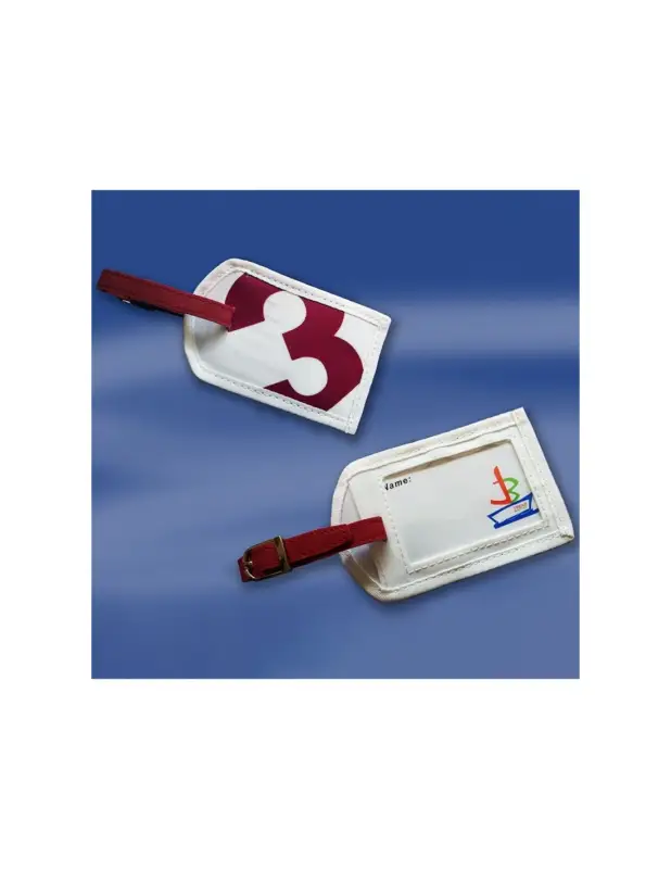 Direct Beschikbaar Zeildoek Kofferlabel - Sea Label - Rood