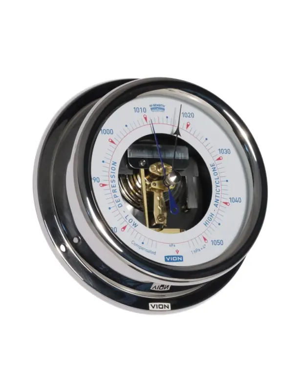 Barometer - Open Versie - Glanzend RVS - 150 mm Must-Have